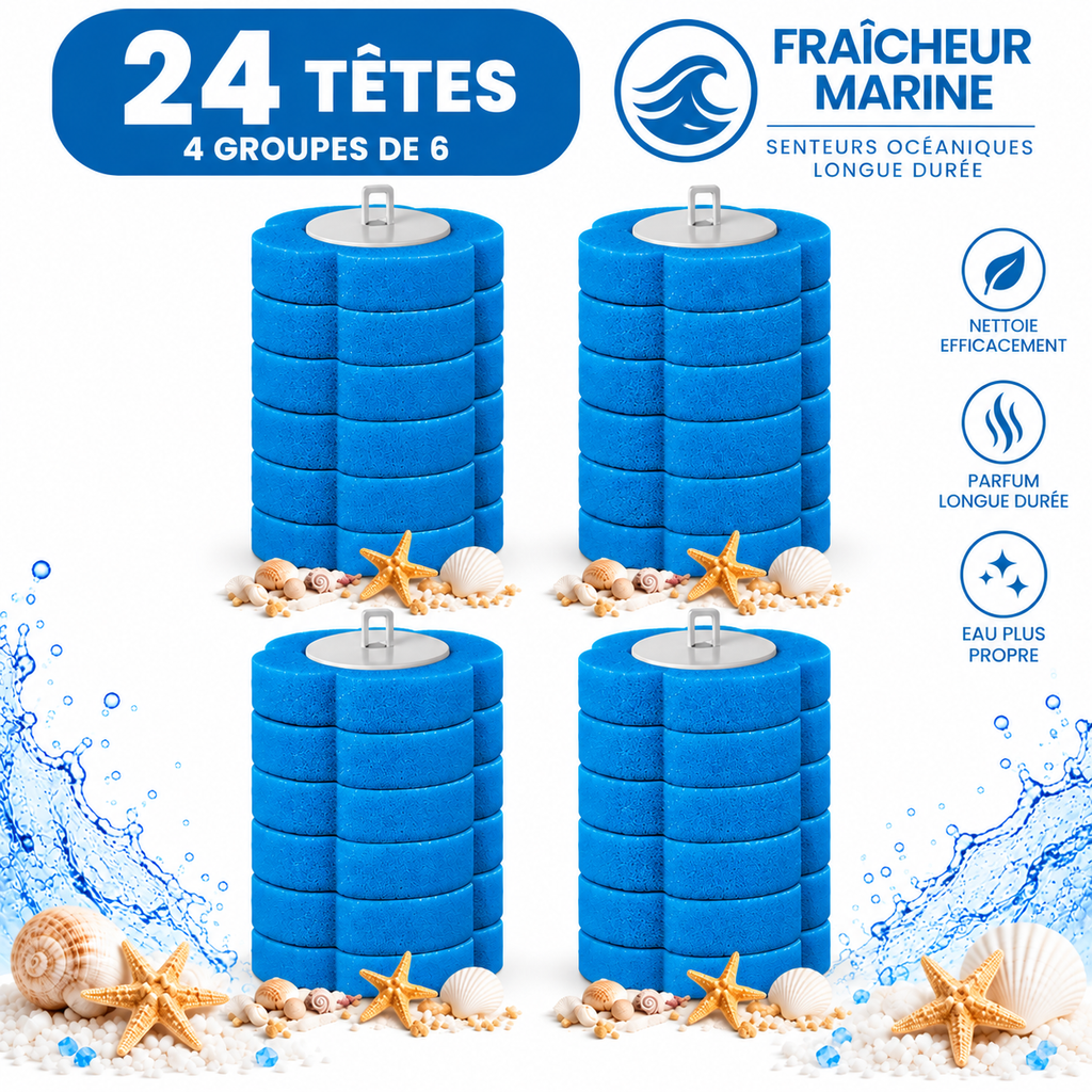 Brosse WC 4-en-1 Antibactérienne PURE™