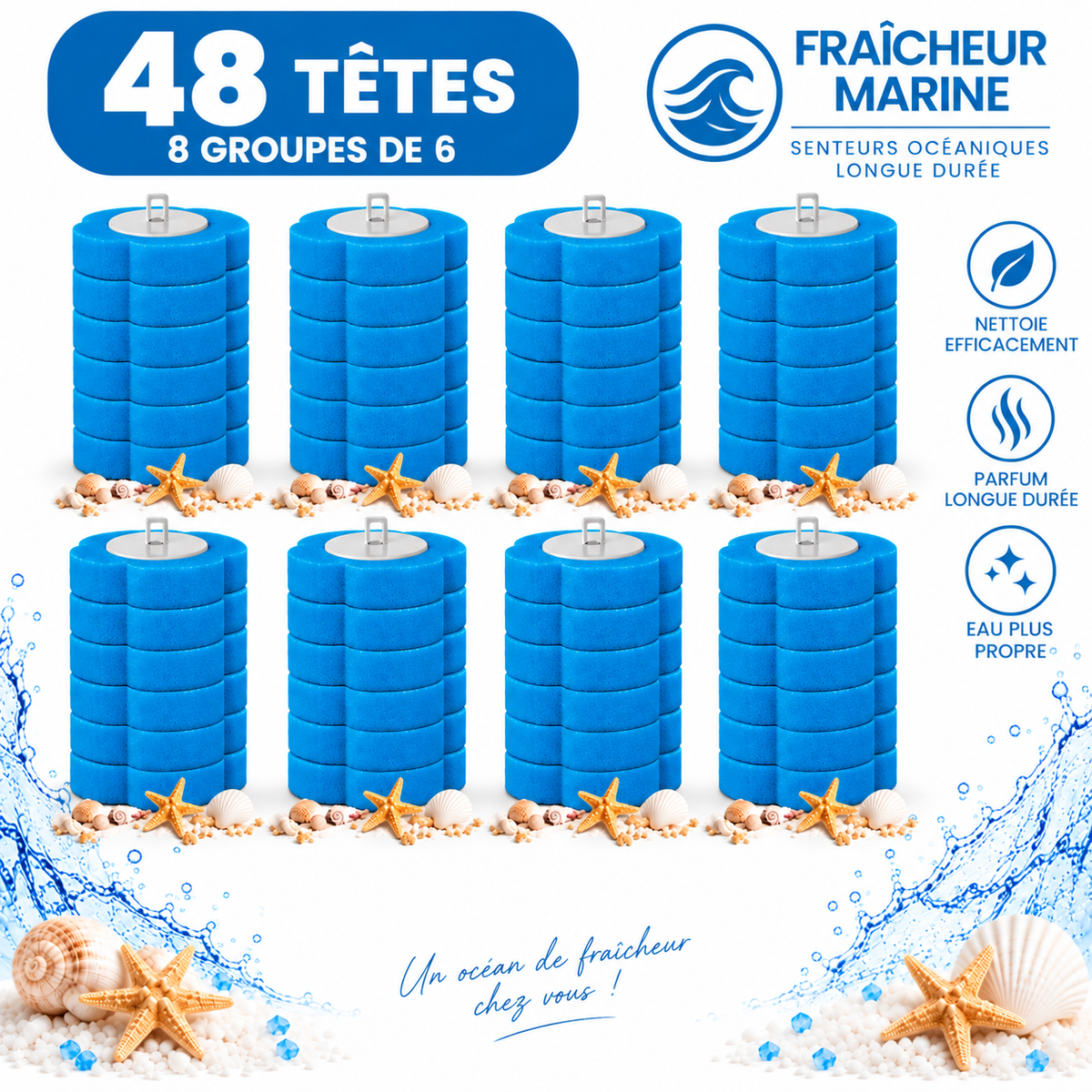 Brosse WC 4-en-1 Antibactérienne PURE™